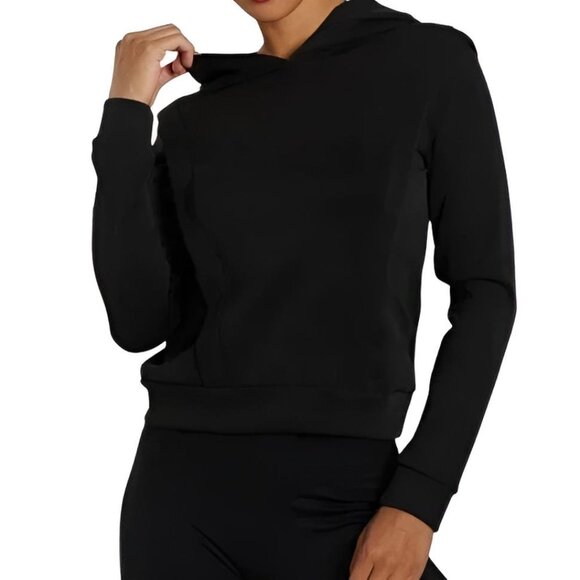 NUX Sleek Mia Cropped Hoodie Black M - Picture 7 of 11